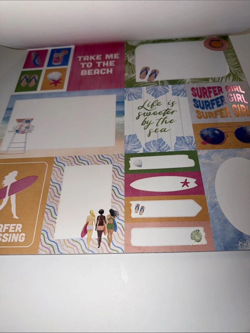 Craft smith surfer girl paper pad (scrap book or planner etc)
